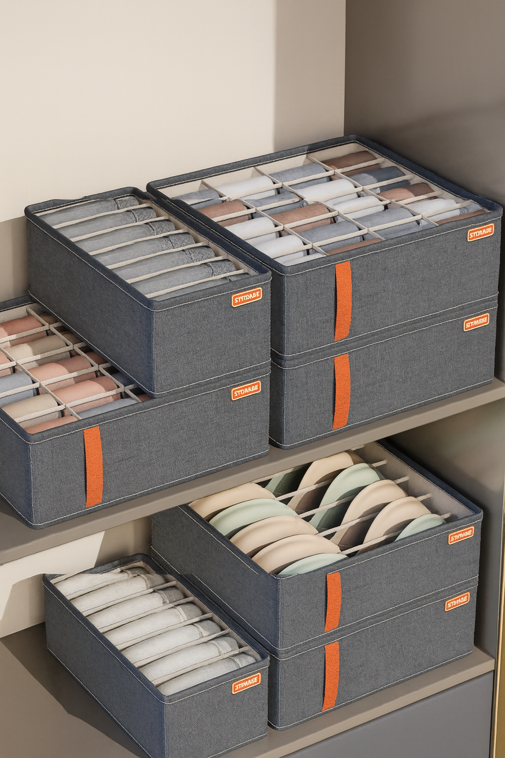 衣櫃分格收納神器｜內衣收納盒、襪子整理盒、內褲分類盒